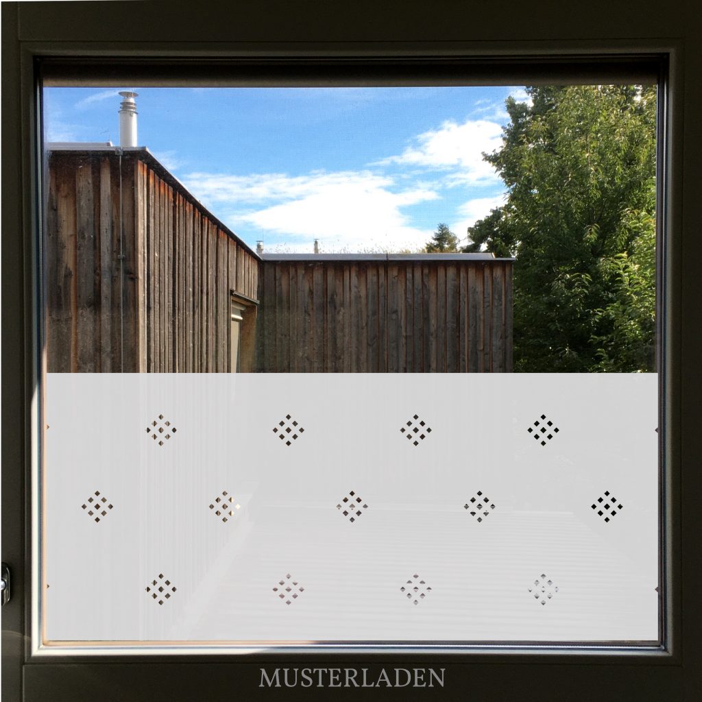 Fensterfolie Muster, Glasdekorfolie, Musterladen